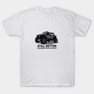 A Jeep Slogans Still Better thank being stuck in traffic! - Grey Essential T-Shirt